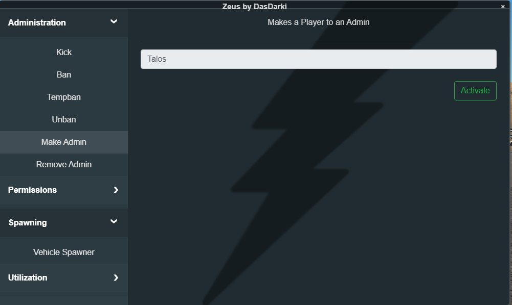Click image for larger version

Name:	ZeusAdmin.PNG
Views:	829
Size:	44.7 KB
ID:	1939